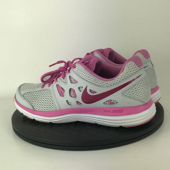 Nike Dual Fusion Lite Run Gray/Pink Running Shoes 599560-007 Women's Size 10 - Picture 7 of 12
